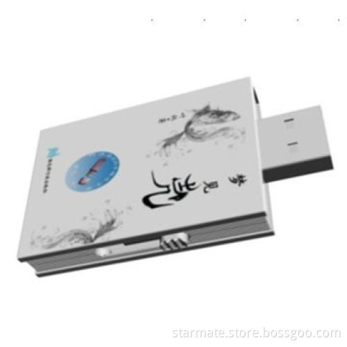 Book-shaped USB Flash Drive, USB2.0, Can Print Logo on Both Side